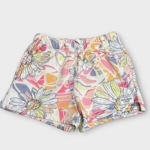 Abercrombie Kids floral sweat shorts pockets size 11/12